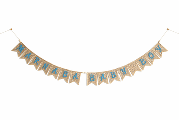 Marhaba Baby Boy Houten Banner – Luxe Decoratie voor Babyshower & Kraamfeest