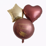 Heliumballonnen Tros – Mabrouk Geslaagd (3 ballonnen)