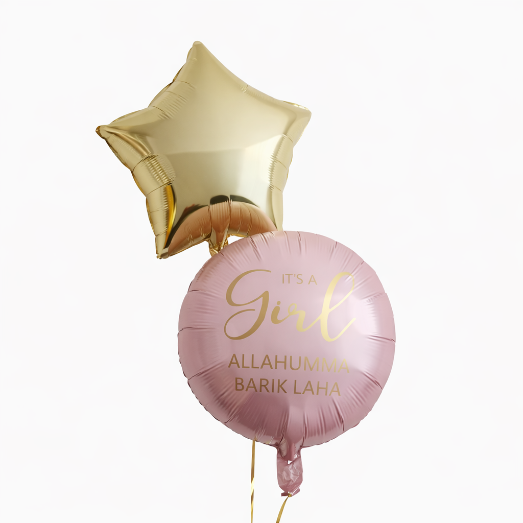 Heliumballonnen Tros – It’s a Girl (Allahumma Barik Laha)