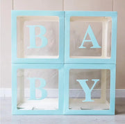 Blauwe BABY Decoratieboxen