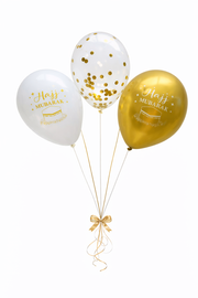 Ballonnen Set – Hajj Mubarak (12 stuks) – Witgoud Thema