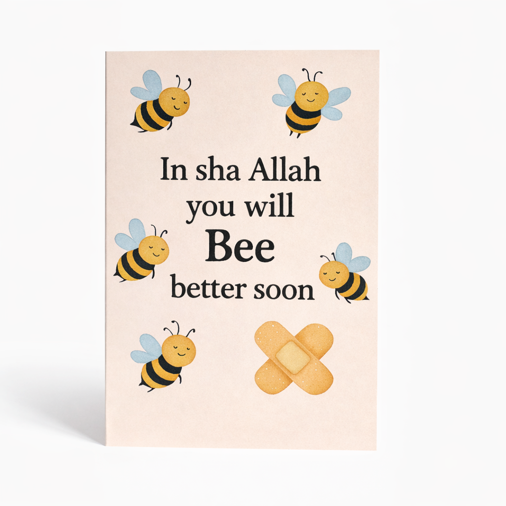 In Sha Allah You Will Bee Better Soon – Beterschapskaart