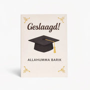 Geslaagd! Allahumma Barik Wenskaart 