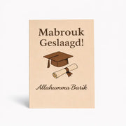 Mabrouk Geslaagd Wenskaart 