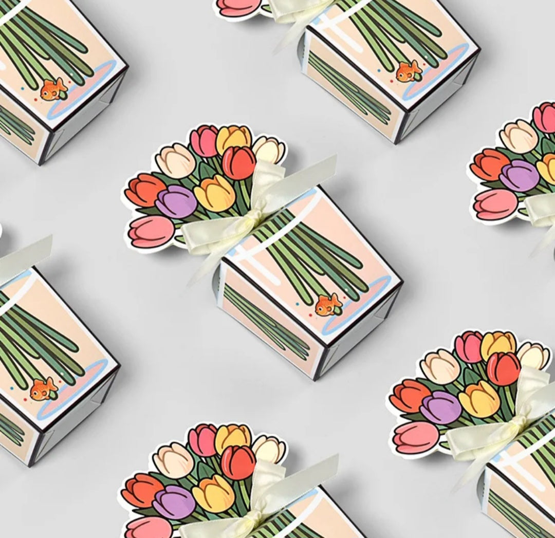 5 Tulpen Cadeaudoosjes – Fleurige Bedankjes voor Elke Gelegenheid!