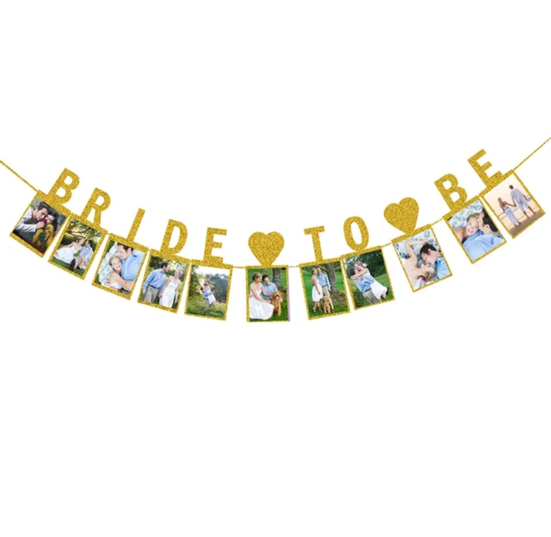 Bride to Be Fotoslinger – Luxe Decoratie voor Vrijgezellenfeest