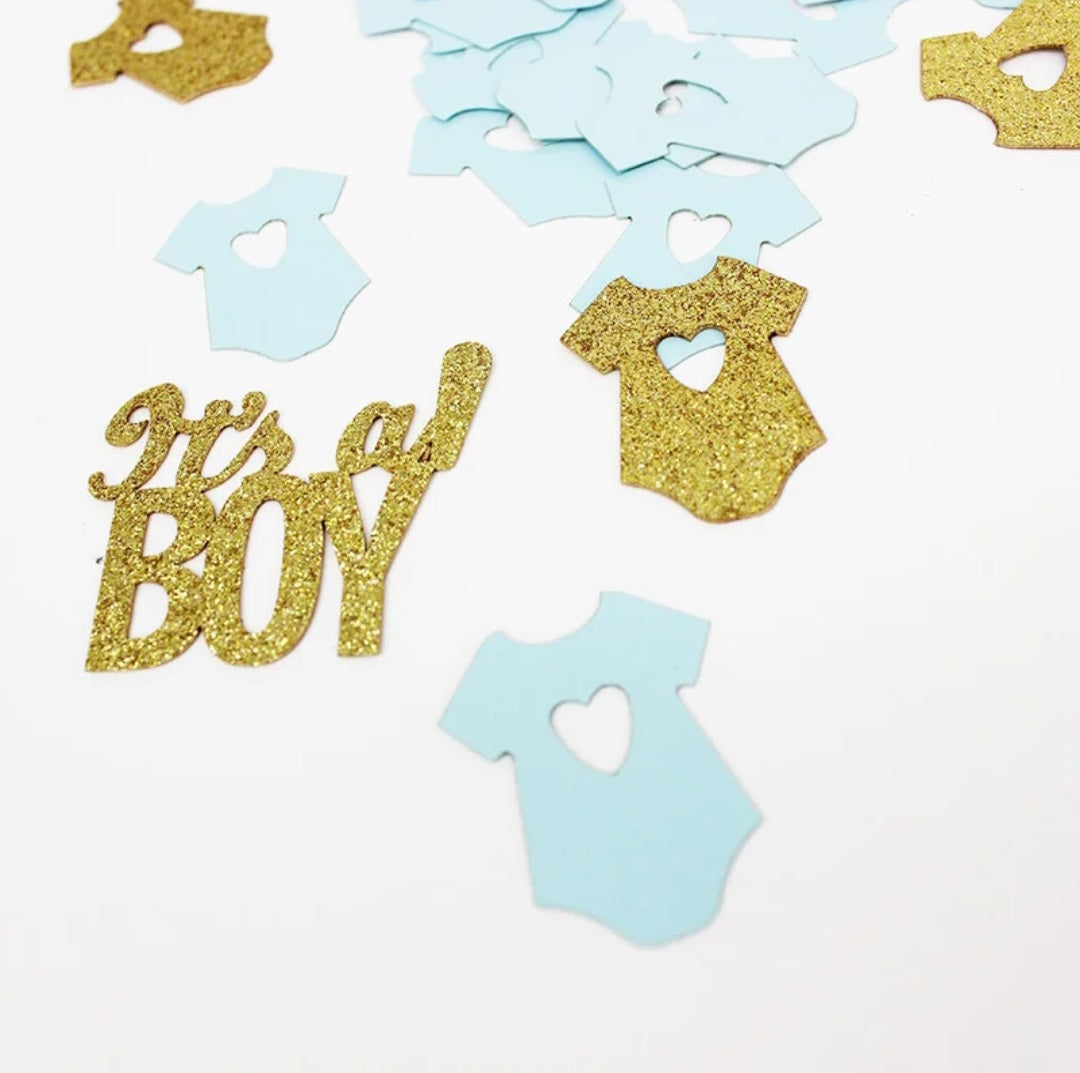It’s a Boy Confetti – Feestelijke Tafeldecoratie voor Babyshowers of Geboortefeest