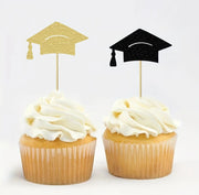 12 Graduation Cupcake Toppers – Feestelijke Decoratie voor Afstudeerfeest