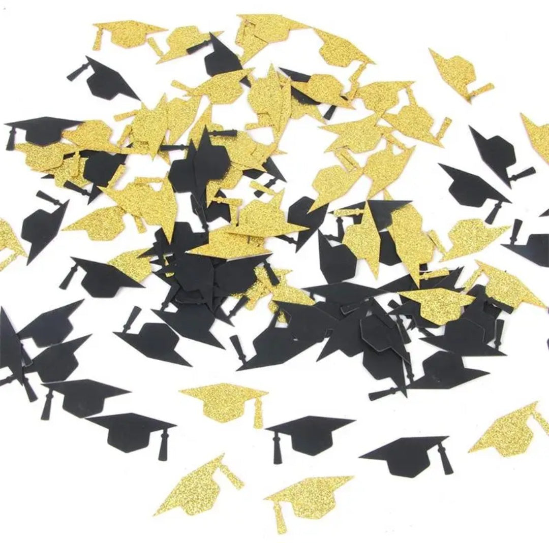 Graduation Confetti – Feestelijke Tafeldecoratie voor Afstudeerfeest