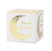 10 Witgouden Umrah Mubarak Cadeaudoosjes – Luxe Bedankjes voor Umrah Vieringen!