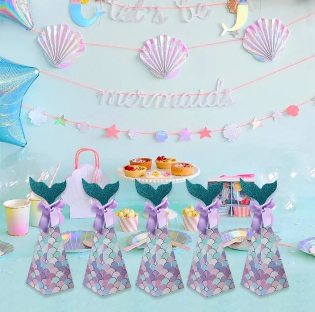 15 Zeemeermin Traktatiedoosjes – Magische Geschenkverpakking met Glitterstaart