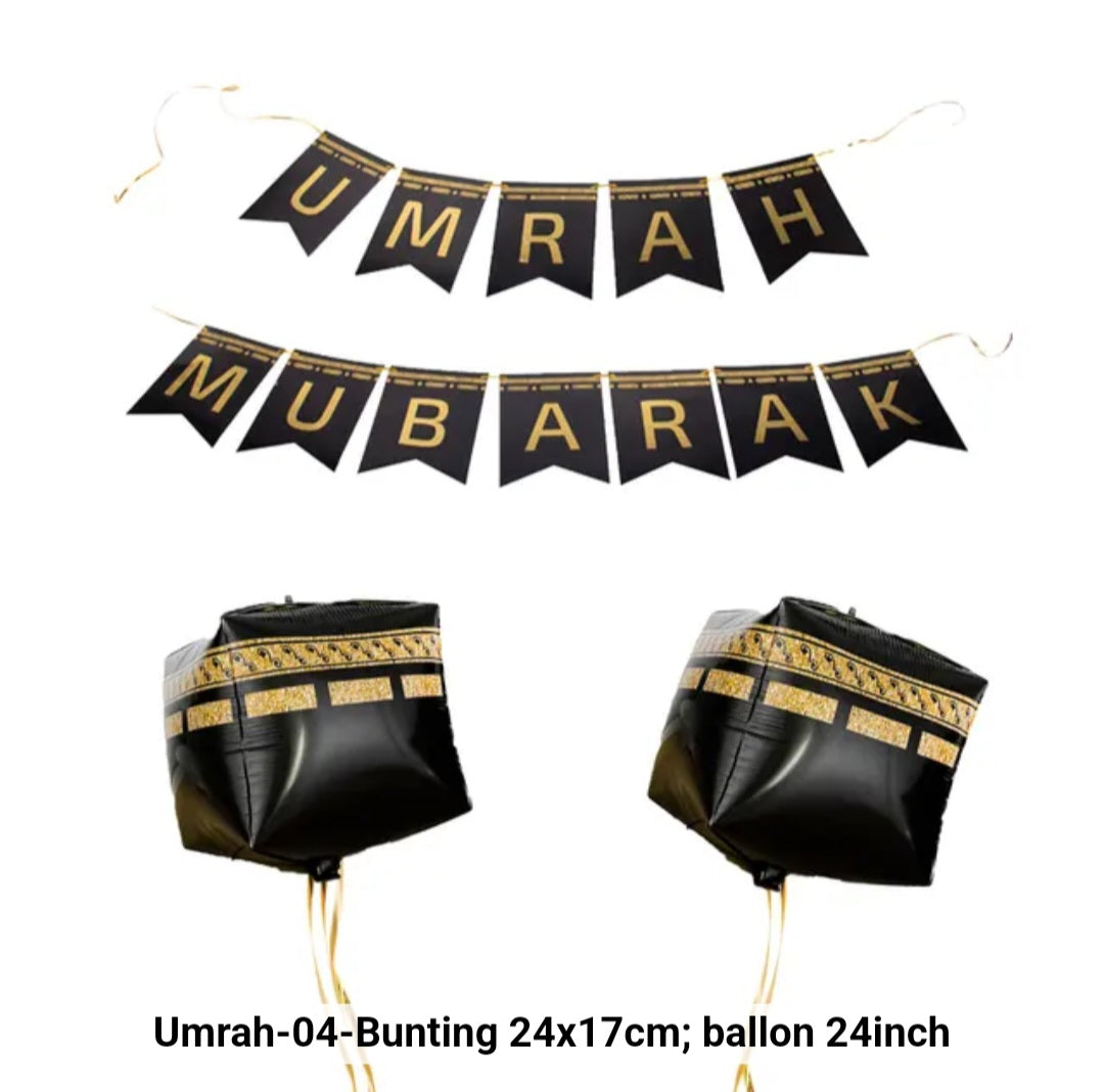 Umrah Mubarak Decoratieset – Compleet voor een Feestelijke Welkomstsfeer!