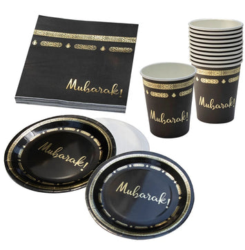 Umrah/Hajj Mubarak Feestservies – Complete Luxe Set