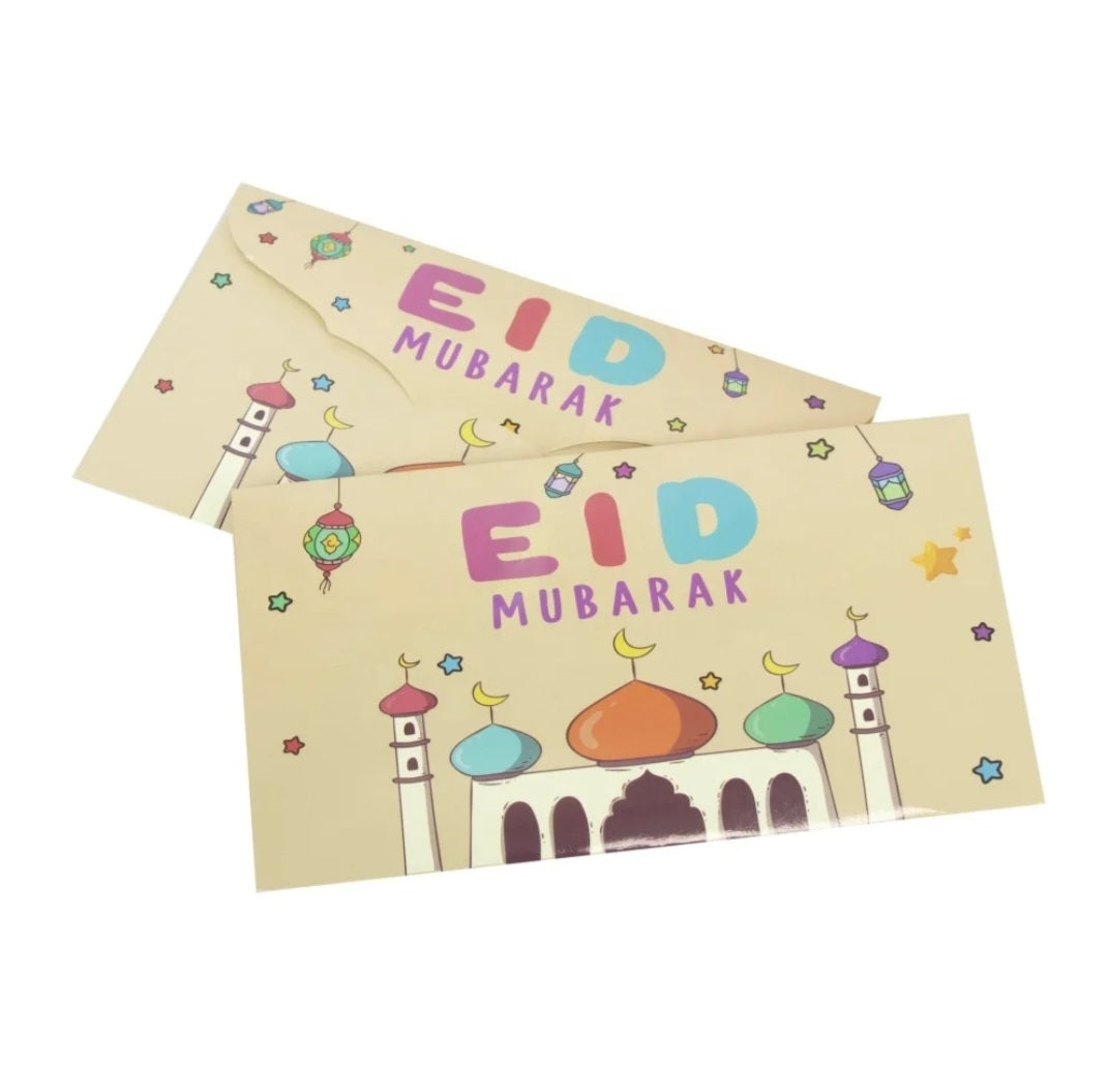 10 Eid Mubarak Geld Enveloppen – Luxe Ontwerp voor Cadeaus