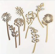 Set van Houten Bloemen