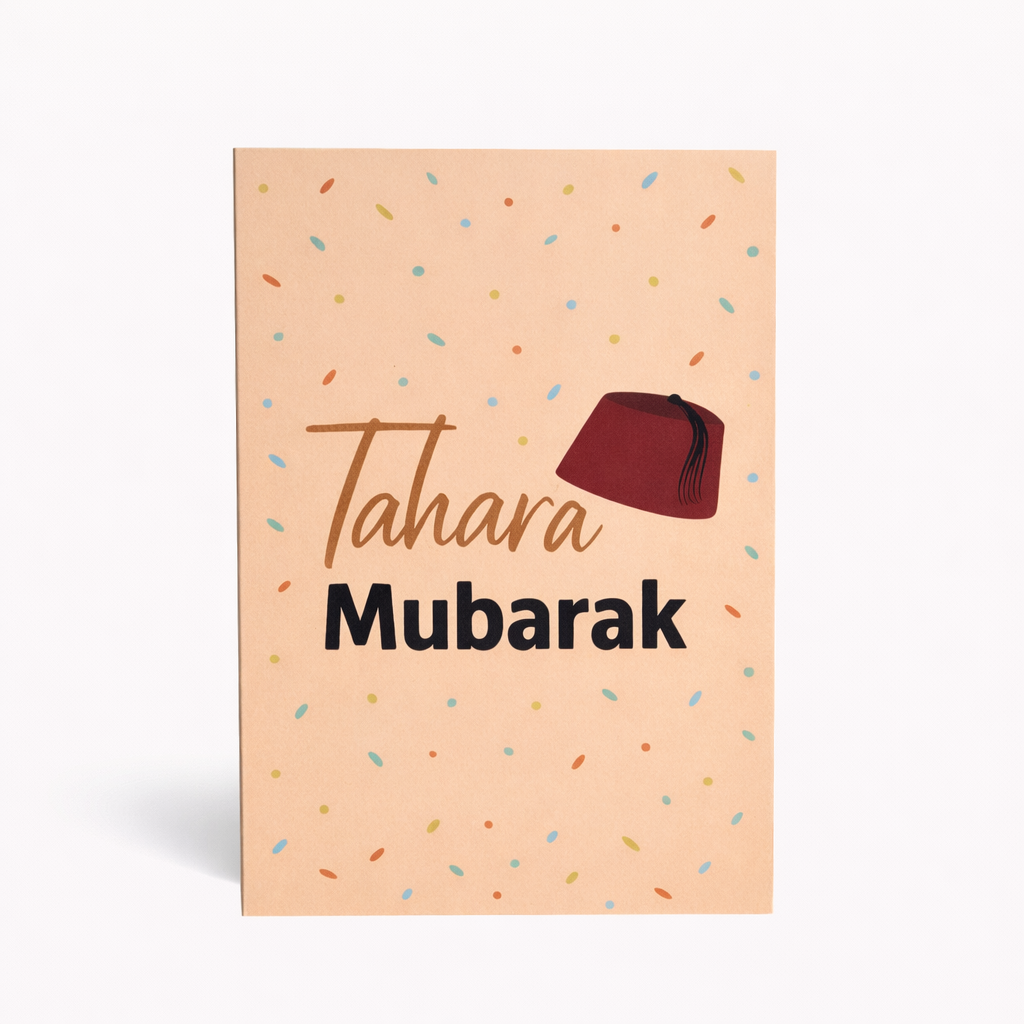 Tahara Mubarak Wenskaart – Luxe Felicitatiekaart voor een Besnijdenis