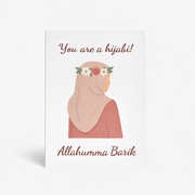 You Are a Hijabi Wenskaart – Luxe Felicitatiekaart voor een Bijzondere Mijlpaal